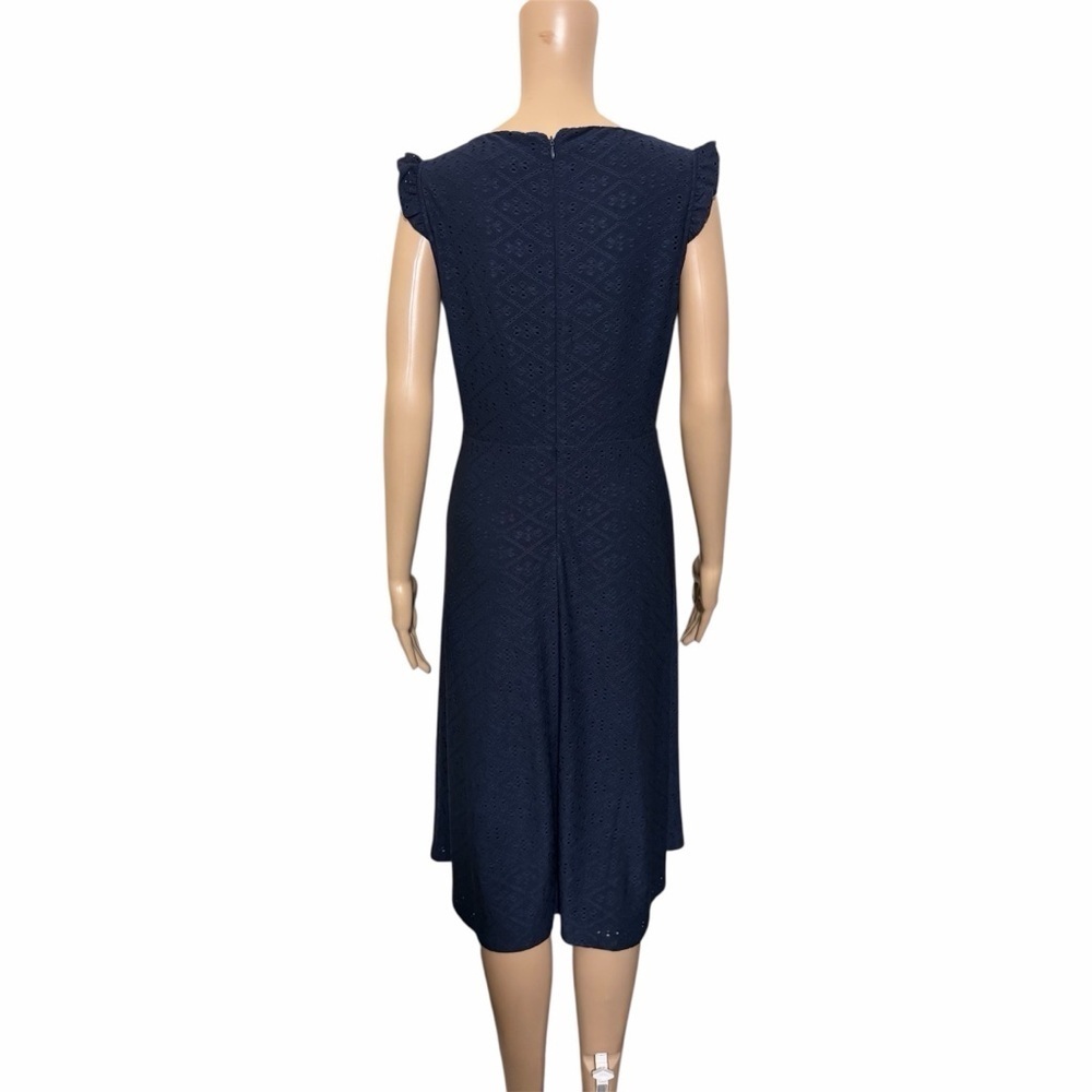 Adrianna Papell Navy Midi Dress - Picture 4 of 5